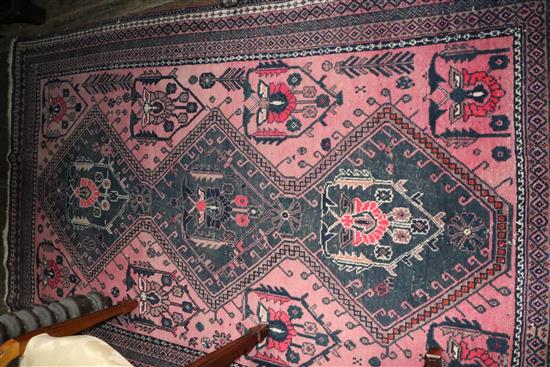 Persian pink ground rug